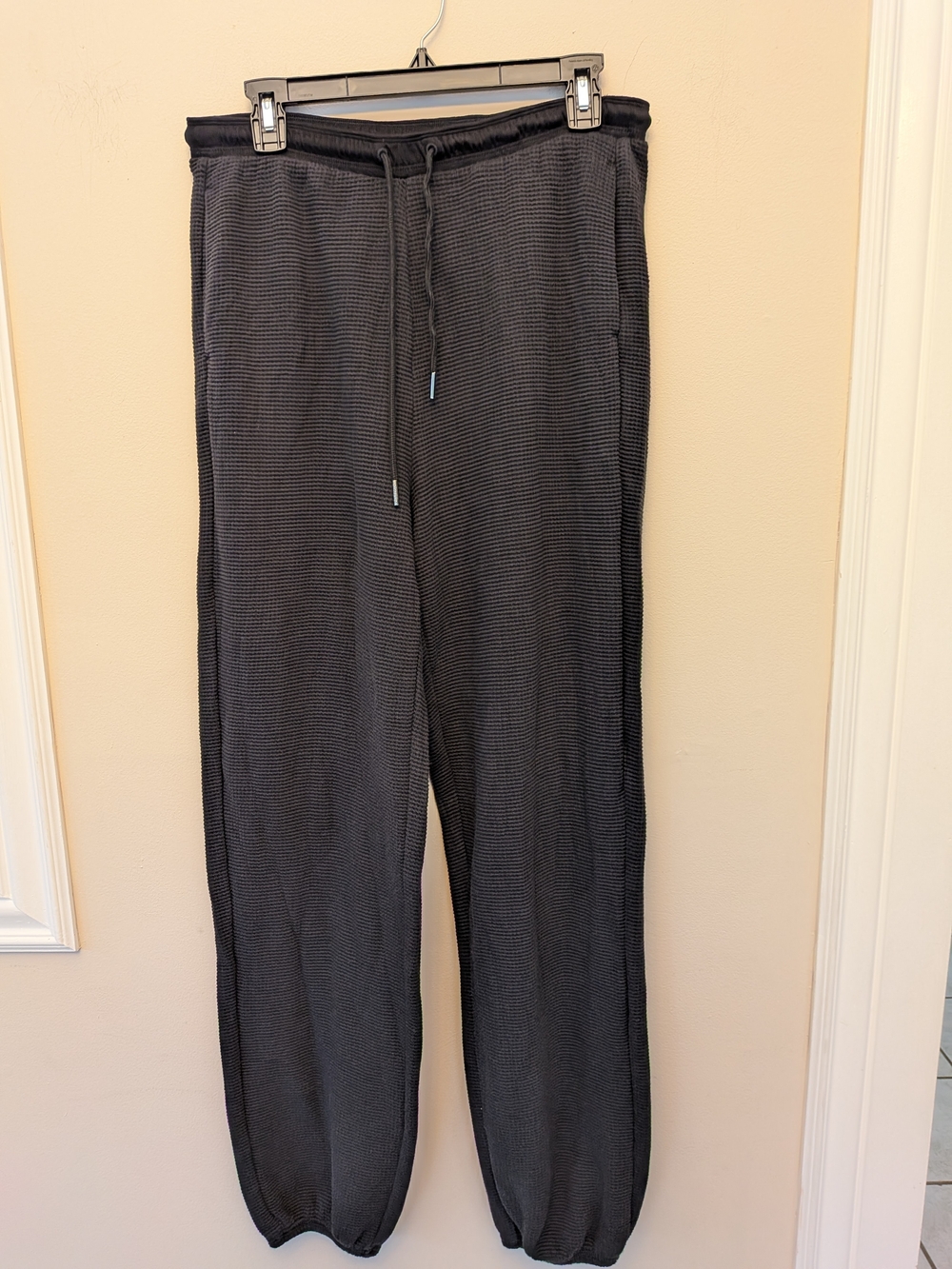 Athleta Textured Tencel Jogger Pants Charcoal Gray Size M